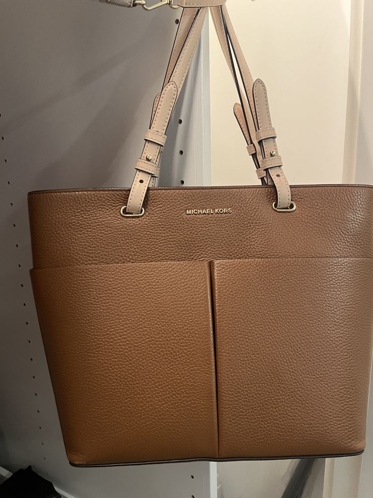 Michael Kors Brown Leather Tote Bag (  ref 28) 